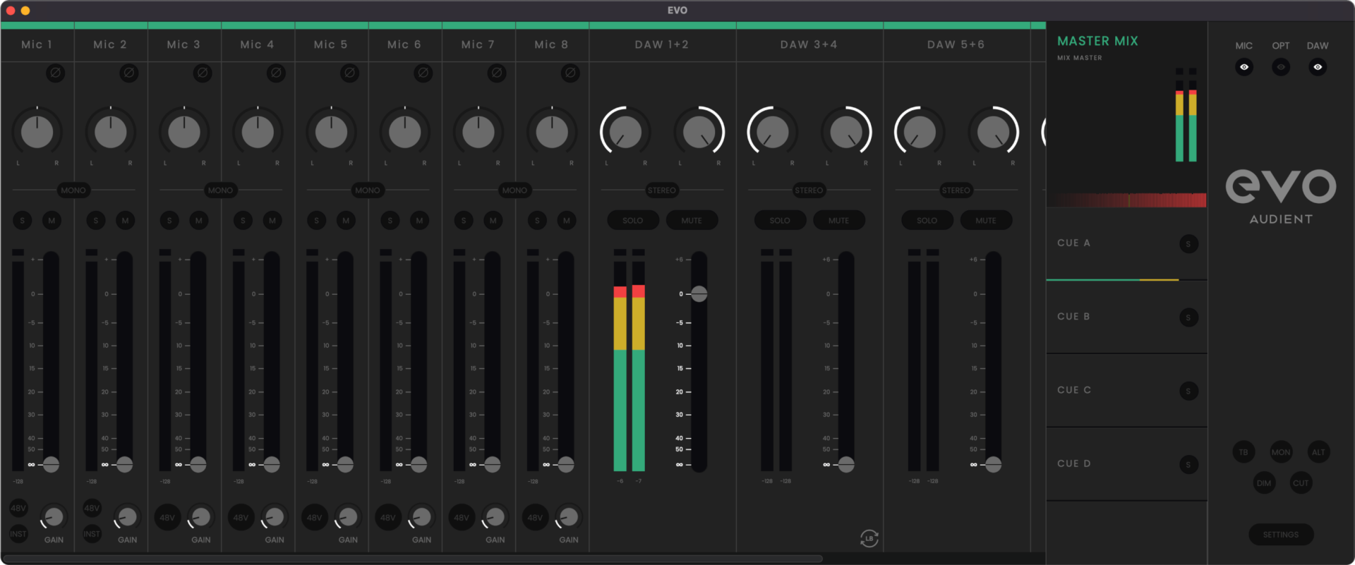 evo16 mixer
